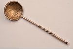 spoon, silver, 5 lats, 36.45 g, 13.3 cm, the 20-30ties of 20th cent., Latvia...
