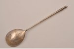 spoon, silver, 84 standard, 33.40 g, 17.9 cm, 1908-1917, Moscow, Russia...