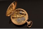 kabatas pulkstenis, Šveice, zelts, 585 prove, 22.77 g, 3.9 x 3.1 cm, Ø 25 mm, darba kārtībā...
