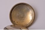 kabatas pulkstenis, ar atslēgu, Šveice, Osmaņu impērija, sudrabs, 126.55 g, 6.7 x 5.5 cm, Ø 40 mm, n...