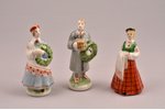 figurine, Trio in folk costumes, porcelain, Riga (Latvia), USSR, Riga porcelain factory, molder - Ai...