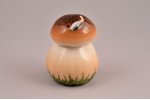 figurine, A Salt-cellar "A Mushroom", porcelain, Riga (Latvia), M.S. Kuznetsov manufactory, the 30ti...