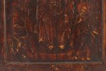 икона, Огненное восхождение Пророка Илии, доска, живопиcь, Российская империя, 17-й век, 31.5 x 25.7...