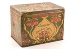 коробочка из под конфет, Карамель, высший сорт, жесть, Российская империя, начало 20-го века, 17.2 x...