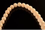 beads, white coral, diameter of the beads 1.4 cm - 0.5 cm, silver, 800 standard, 41.17 g., the item'...
