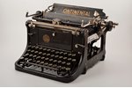 пишущая машинка, "Continental", главный представитель в Латвии - "Lippert", металл, Латвия, 30-е год...