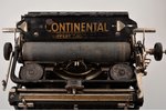пишущая машинка, "Continental", главный представитель в Латвии - "Lippert", металл, Латвия, 30-е год...