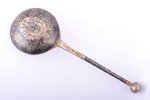 spoon, silver, with coat of arms of baron Nikolai dynasty and motto "SUSTINE. ET. ABSTI", 84 standar...