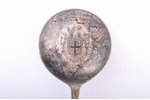 ложка, серебро, с изображением герба рода баронов Николаи с девизом "SUSTINE. ET. ABSTI", 84 проба,...