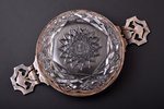 candy-bowl, silver, crystal, 84 standard, 21.5 x 12.5 cm, h 5.5 cm, "Fabergé", 1908-1917, Moscow, Ru...