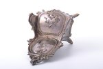 jewelry case, "Throne", silver plated, h 13.5 cm...