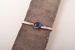 watch fob, silver, 875, 900 standard, 13.30 g., the 20ties of 20th cent., Latvia, total length (incl...