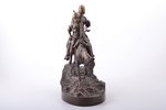 скульптура, "Казак с казачкой на коне", автор Альберт Мориц Вольф (1854‑1923), бронза, h 29.6 см, ве...