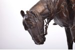 skulptūra, "Kazaku pāris zirga mugurā", autors Alberts Morics Volfs (1854‑1923), bronza, h 29.6 cm,...