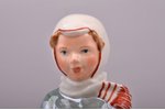 figurine, Down the hill, porcelain, Riga (Latvia), USSR, Riga porcelain factory, molder - Zina Ulste...