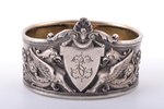 serviette holder, silver, 84 standard, 60.05 g, 6.2 x 4.8 x 4.1 cm, "Fabergé", Moscow, Russia...