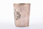 goblet, silver, floral motif, 950 standard, 99.40 g, h 8.4 cm, France...
