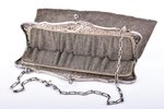 an evening bag, silver, 800 standard, 343.80 g, chainmail, 19 x 21.5 cm, France...