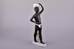 statuete, Āfrika, porcelāns, PSRS, LFZ - Lomonosova porcelāna rūpnīca, modeļa autors - Galina Stolbo...