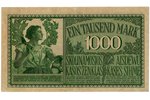 1000 marks, banknote, 1918, Latvia, Lithuania, VF, Ost, Kowno...