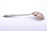 sieve spoon, silver, 875 standard, 66.65 g, 20.1 cm, the 20ties of 20th cent., Latvia...