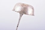 ladle, silver, 875 standard, 243.05 g, gilding, 33.5 cm, by Julijs Blums, the 20ties of 20th cent.,...