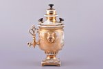 small cup, "Samovar", porcelain, M.S. Kuznetsov manufactory, Russia, 1891-1917, h (cup with lid) 19....