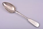 spoon (large size), silver, 84 standart, 1887, 129.40 g, by Carl Theodor Beyermann, Riga, Russia, 29...