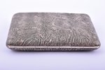 cigarette case, silver, "Nugget", 830 standard, 140.15 g, gilding, 9.7 x 9 x 1.6 cm, 1952, Turku, Fi...
