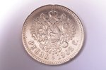 1 рубль, 1902 г., АР, серебро, Российская империя, 19.91 г, Ø 34 мм, VF...