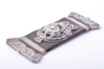 watch fob, LUS For diligence (Latvian Firefighter Union), silver, 875 standard, Latvia, 20-30ies of...