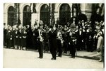 fotogrāfija, Zviedrijas karalis Gustavs V Rīgā 1929. gadā, Latvija, 20. gs. 20-30tie g., 13,8x8,8 cm...