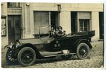 открытка, Рига, армейский автомобиль, Российская империя, начало 20-го века, 13,6x8,6 см...
