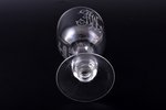 wine glass, Riga Riflemen Society, Latvia, Russia, the 19th cent., h 16.7 cm...
