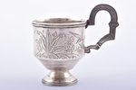 charka (little glass), silver, 84 standart, engraving, 189?, 54.93 g, Gerasim Ivanovich Afanasyev's...