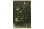 фотография, ополчение с наградами, Российская империя, начало 20-го века, 14x13,8 см...