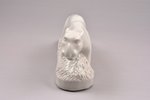 figurine, Panther, porcelain, Riga (Latvia), USSR, sculpture's work, molder - Martins Zaurs, the 50i...