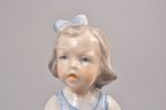 figurine, "A Girl with a Ball", porcelain, Riga (Latvia), USSR, sculpture's work, Riga porcelain fac...