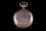 карманные часы, "Петровские", Российская империя, Швейцария, серебро, 84, 875 проба, 124.85 г, 7.4 x...