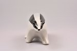 figurine, Badger, porcelain, Riga (Latvia), USSR, Riga porcelain factory, molder - Aina Mellupe, the...