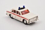 car model, VAZ 2101, "Ambulance", 1/60, metal, USSR...