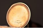 pocket watch, "Remontoir", Switzerland, gold, metal, enamel, 585 standart, 23.07 g, 4 x 3.2 cm, Ø 27...