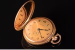 карманные часы, "Paul Buhre", Российская империя, Швейцария, золото, 56, 14 K проба, 73.80 г, 6.1 x...