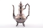 coffeepot, silver, 950 standard, 703.50 g, h 27.5 cm, France...