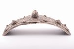 buckle, silver, 84 standard, 455.70 g, niello enamel, 24.8 x 8.7 cm, 1896-1907, Russia...