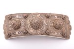 buckle, silver, 84 standard, 418.75 g, niello enamel, 25.4 x 9 cm, 1908-1917, Russia...