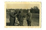 фотография, Латвийская армия, связисты, Латвия, 20-30е годы 20-го века, 8,6x6,3 см...