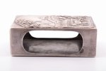 matches' holder, silver, "Plowman", 875 standard, 20.90 g, 5.9 x 3.9 x 2.1 cm, the 20ties of 20th ce...