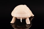 Figurine, "Tortoise", tusks of a mammoth, 3.1 x 7.8 x 5.1 cm...