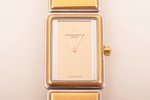 wristwatch, "Vacheron Constantin", Switzerland, gold plated, 18 K standart, steel, 2.4 x 1.9 cm, wit...